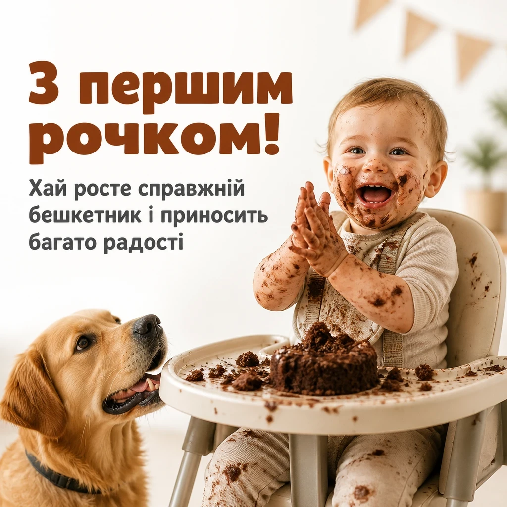 привітання з днем народження 1 рочок