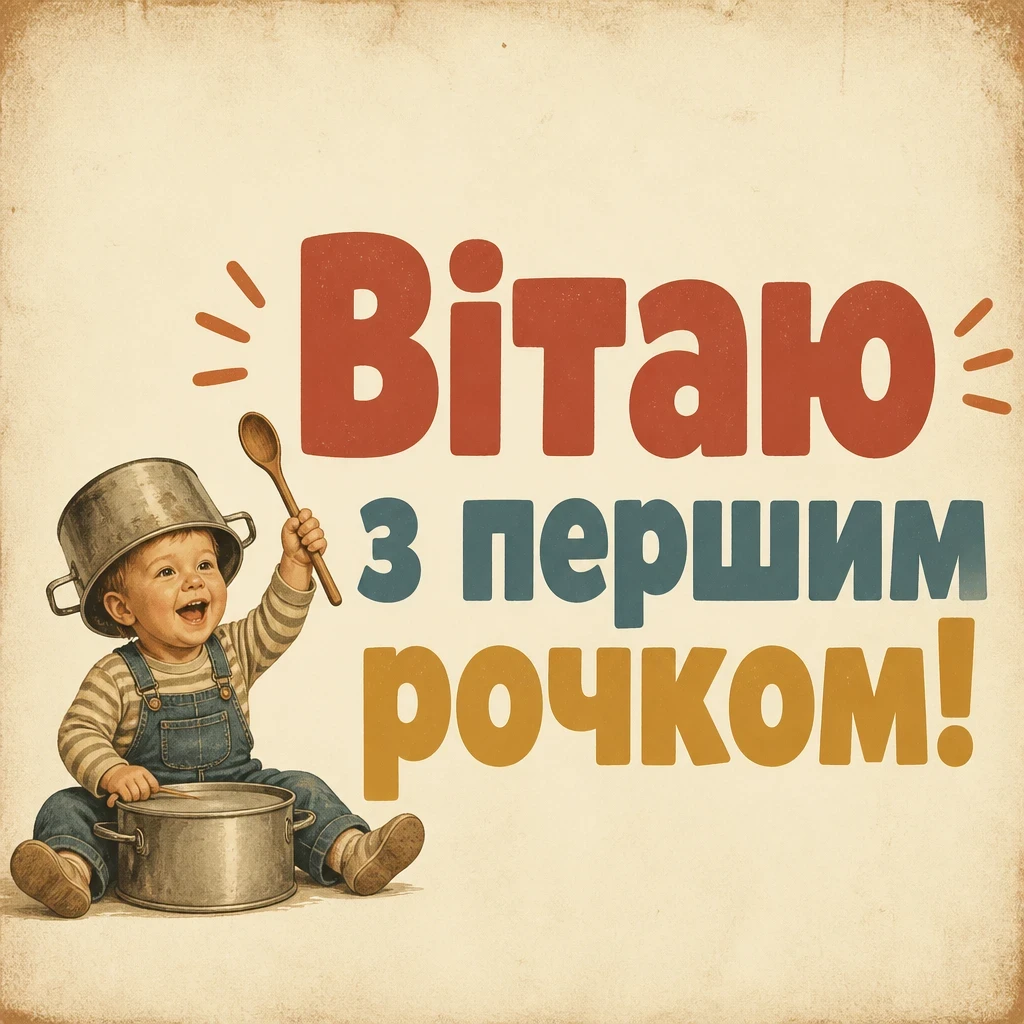 привітання з днем народження 1 рочок