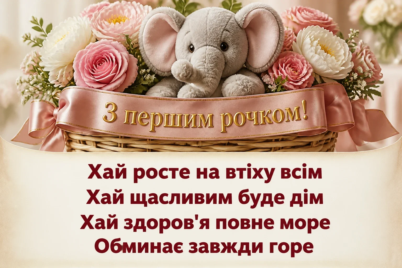 привітання з днем народження 1 рочок