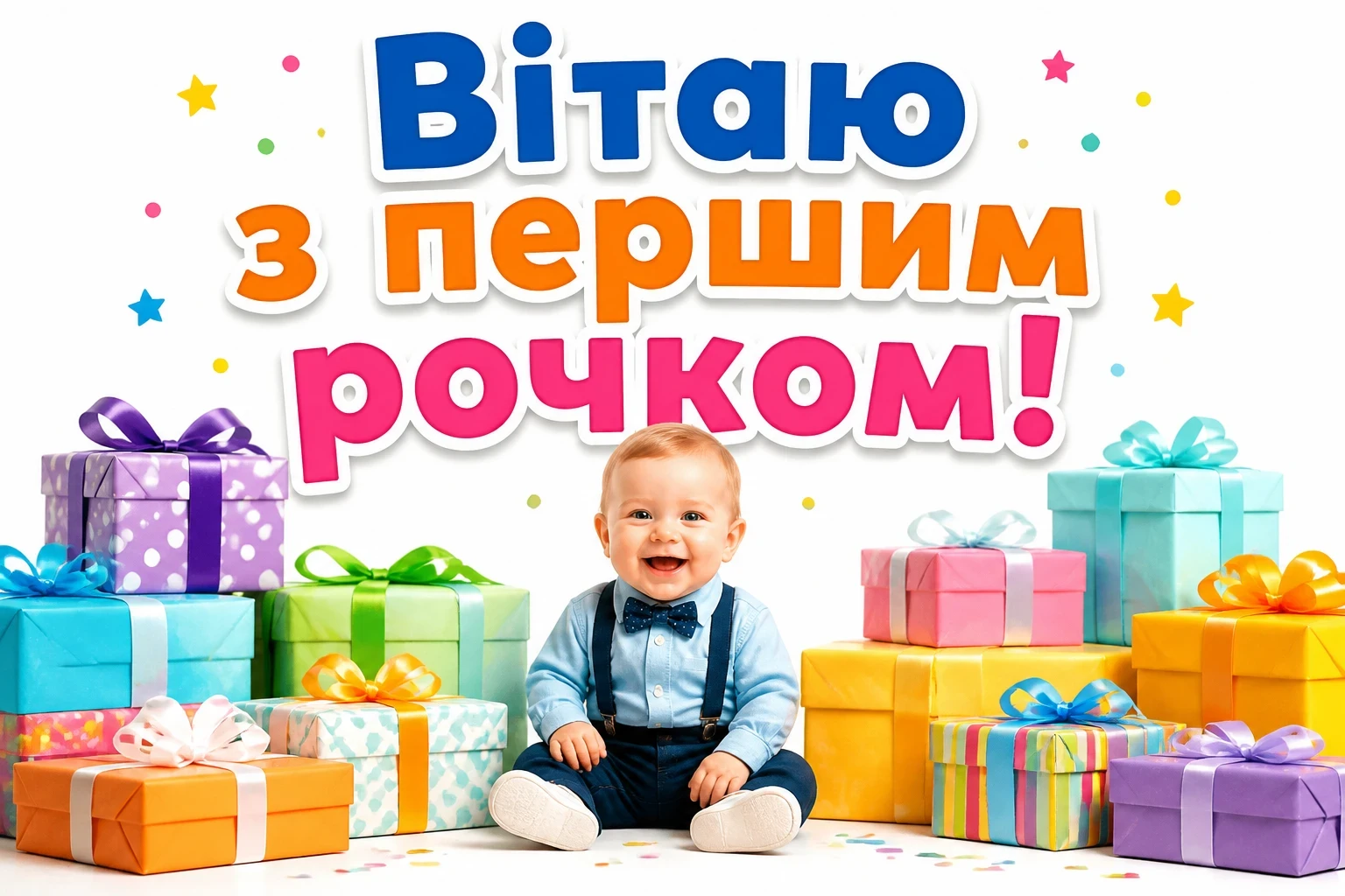привітання з днем народження 1 рочок