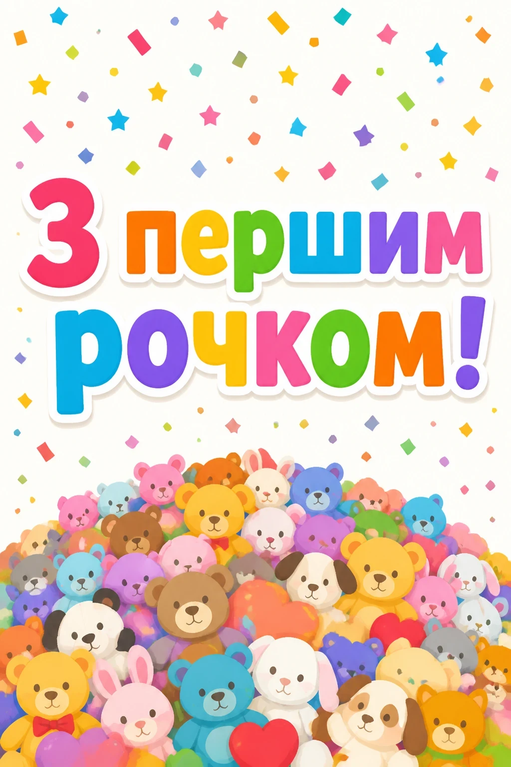 привітання з днем народження 1 рочок