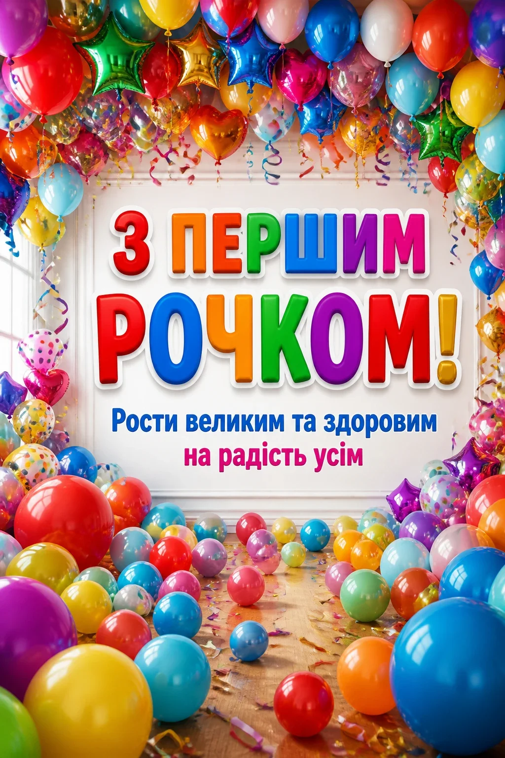 привітання з днем народження 1 рочок