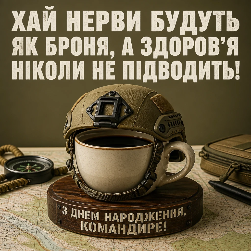 привітання з днем народження командира