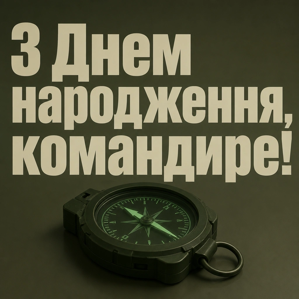 привітання з днем народження командира