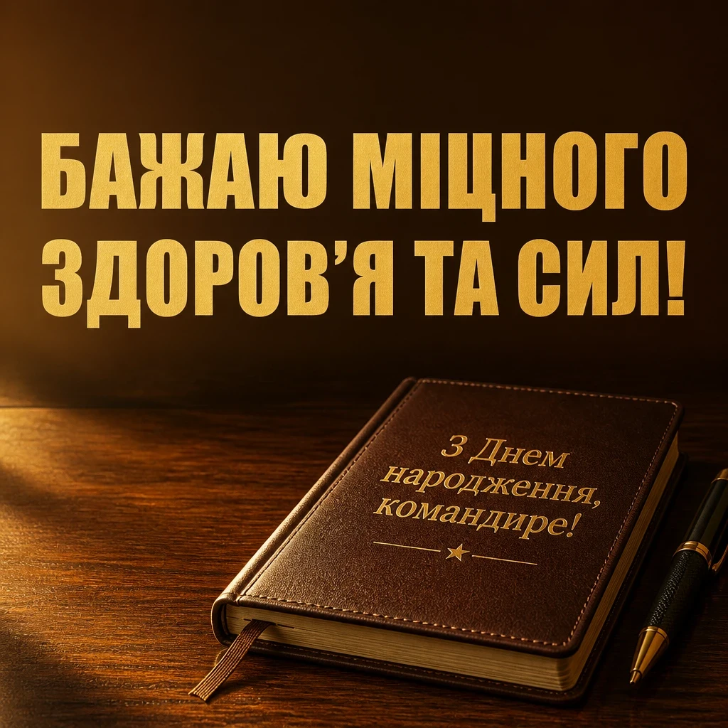 привітання з днем народження командира