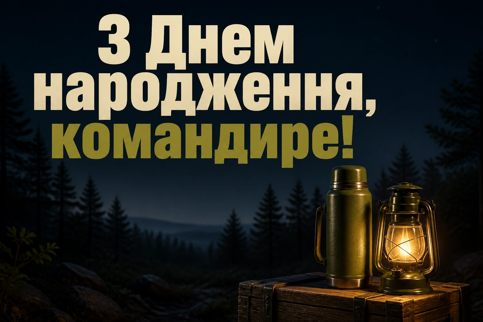 привітання з днем народження командира