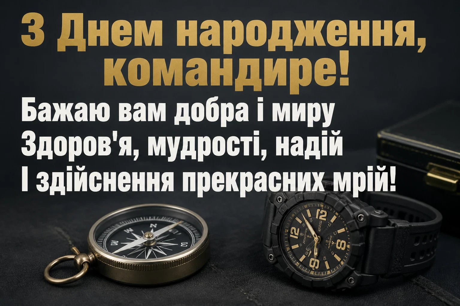 привітання з днем народження командира