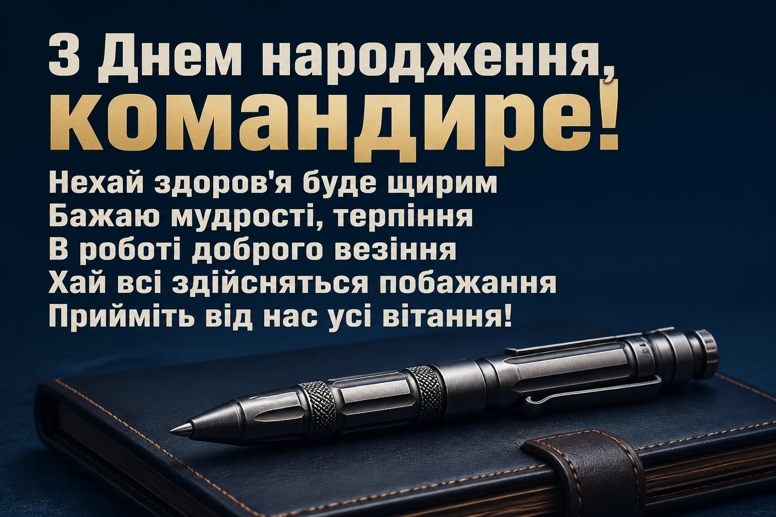 привітання з днем народження командира