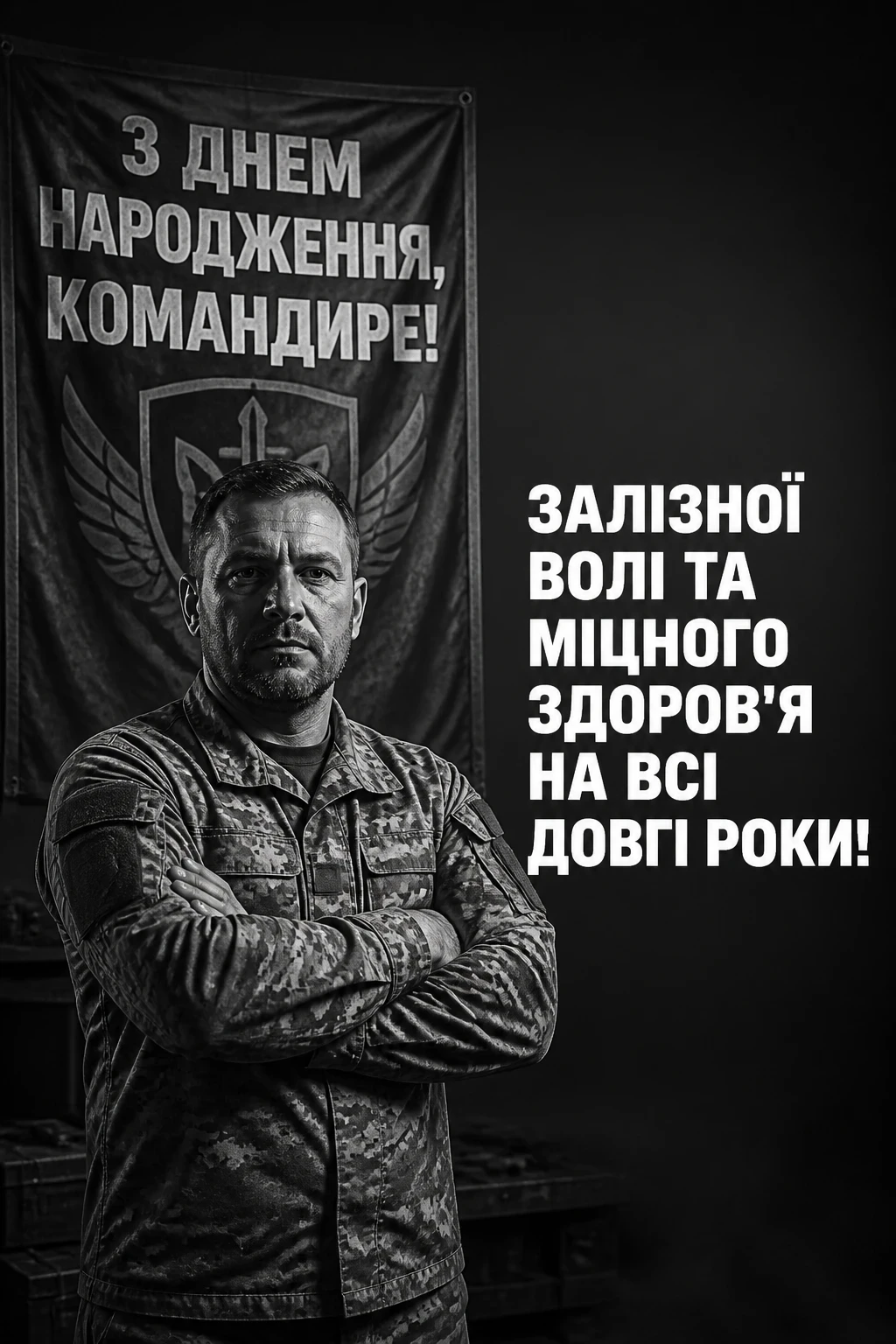 привітання з днем народження командира
