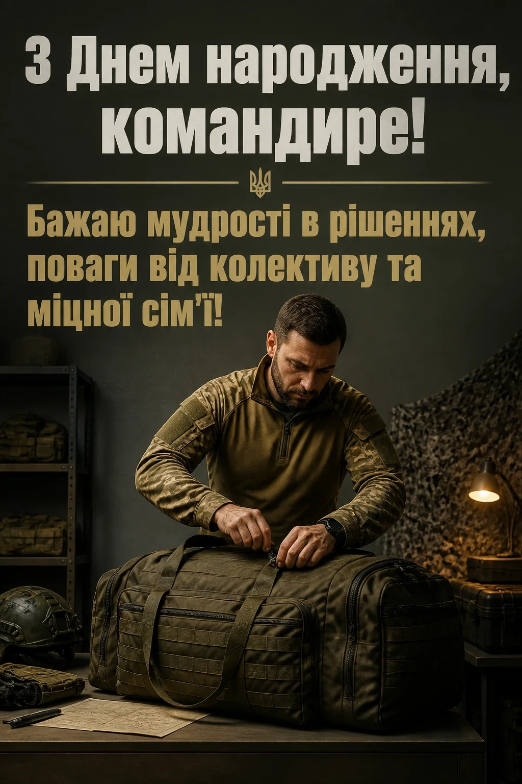 привітання з днем народження командира