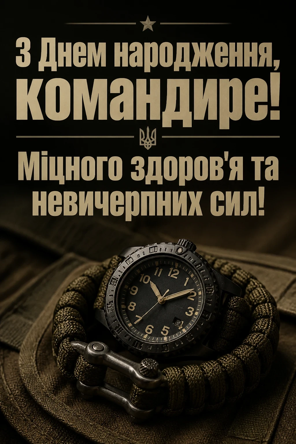 привітання з днем народження командира