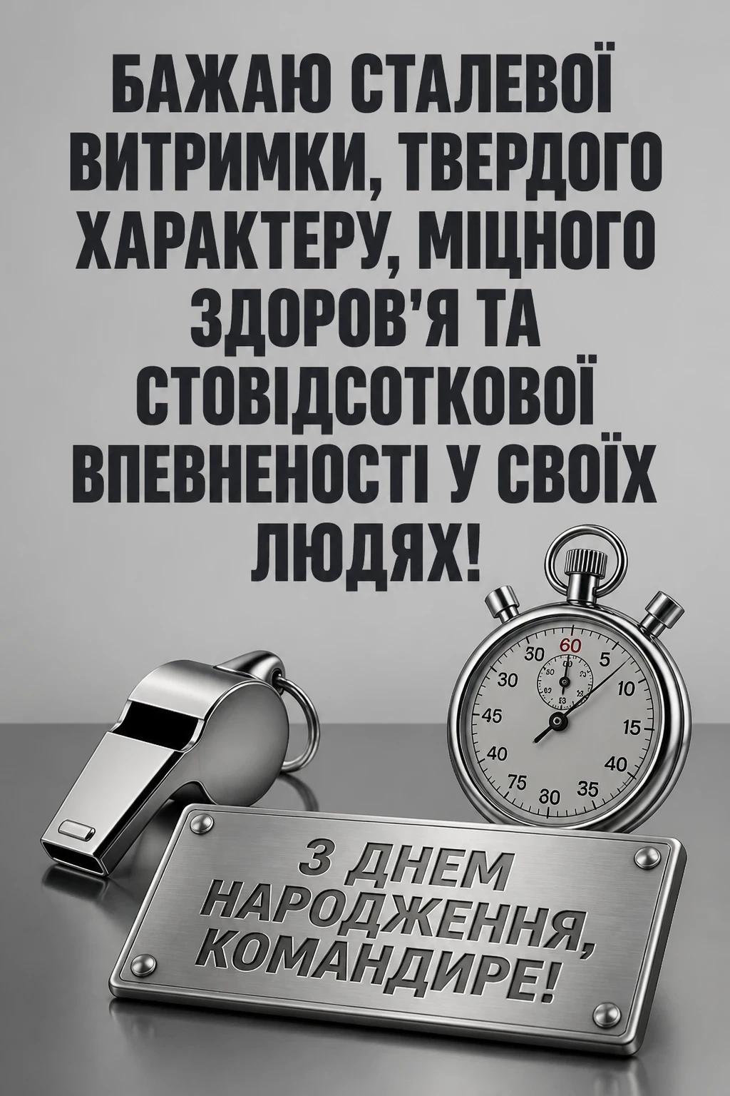 привітання з днем народження командира