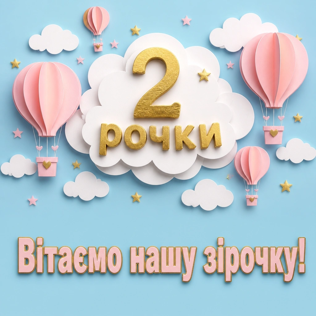 2 рочки дівчинці привітання 2 рочки дівчинці привітання