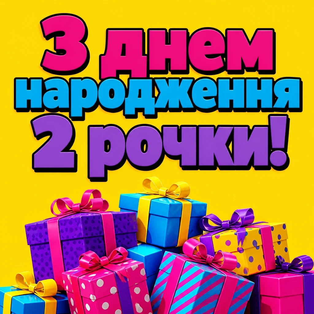 2 рочки дівчинці привітання 2 рочки дівчинці привітання