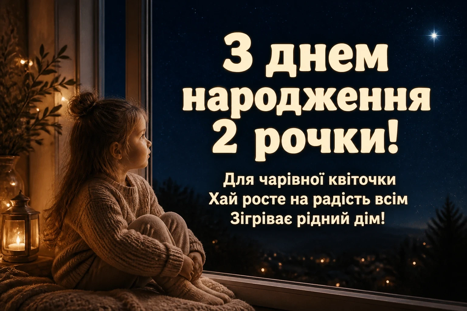2 рочки дівчинці привітання 2 рочки дівчинці привітання