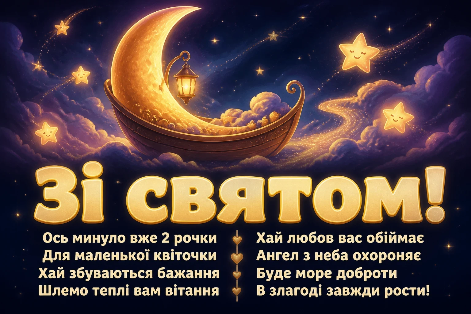 2 рочки дівчинці привітання 2 рочки дівчинці привітання