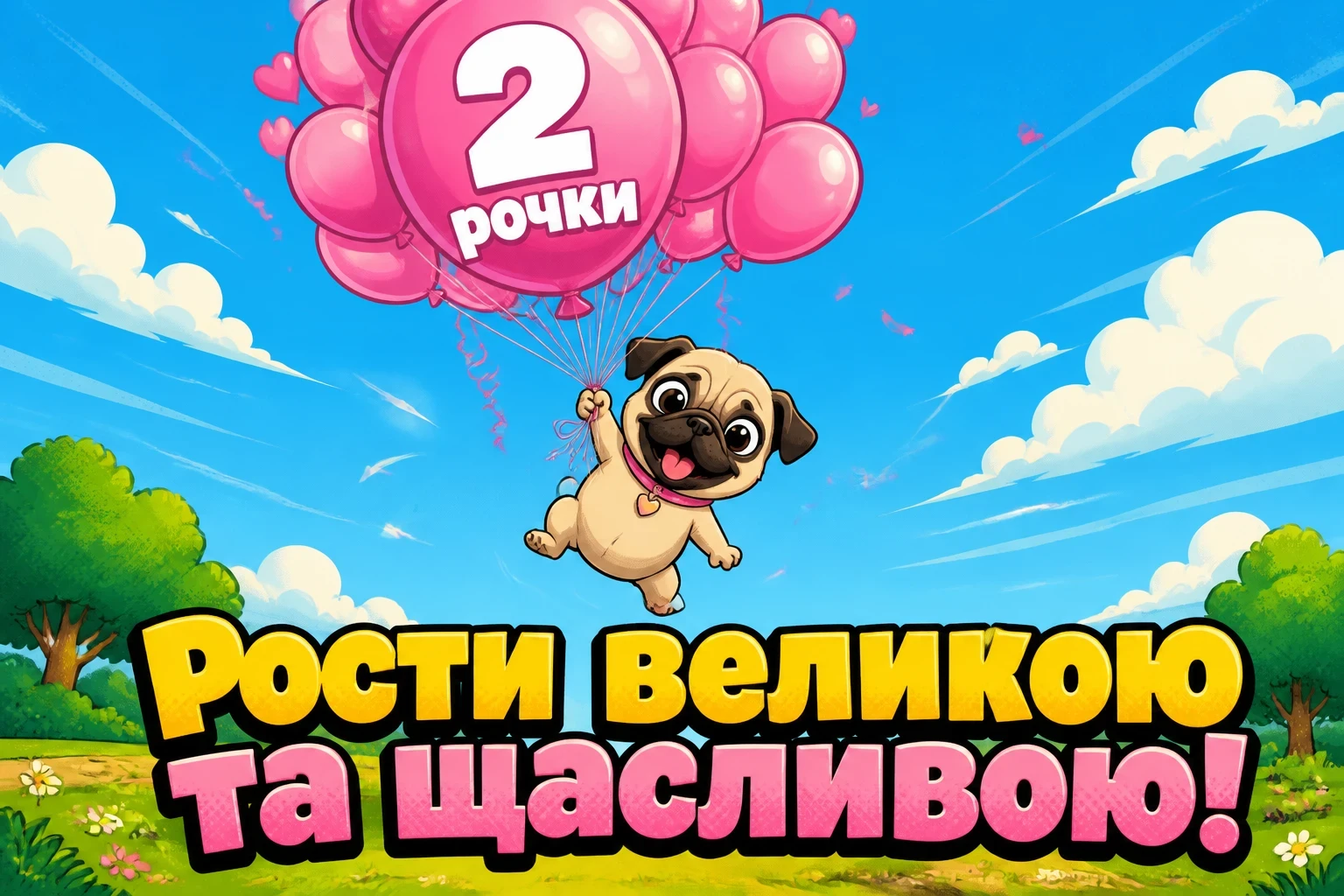 2 рочки дівчинці привітання 2 рочки дівчинці привітання