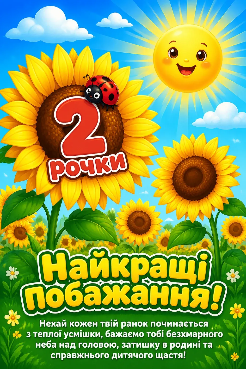 2 рочки дівчинці привітання 2 рочки дівчинці привітання