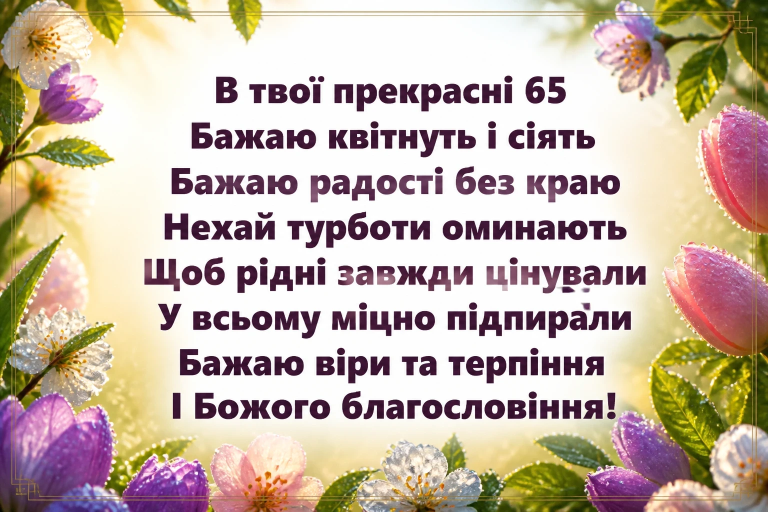 привітання з ювілеєм 65 років жінці привітання з ювілеєм 65 років жінці