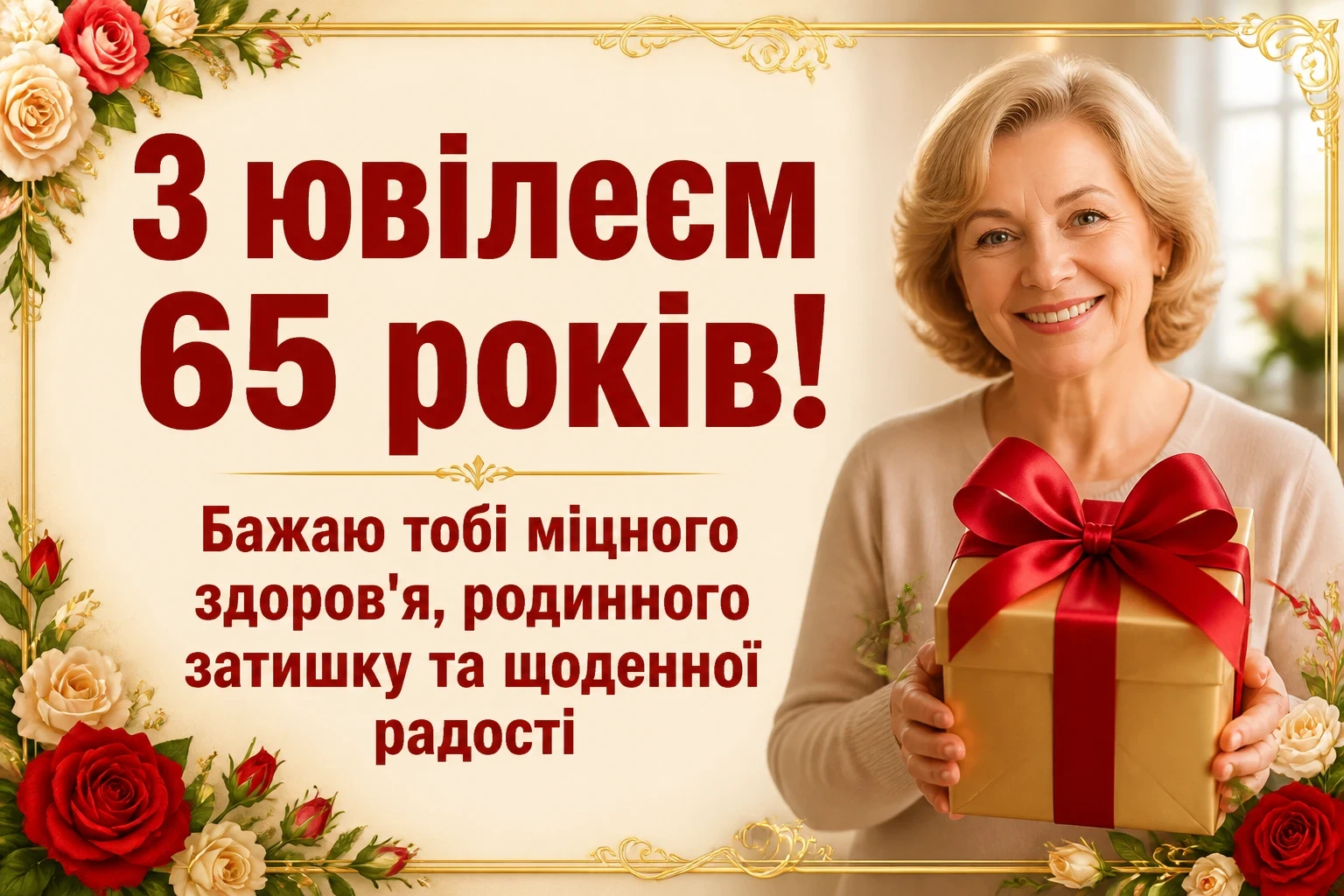привітання з ювілеєм 65 років жінці привітання з ювілеєм 65 років жінці