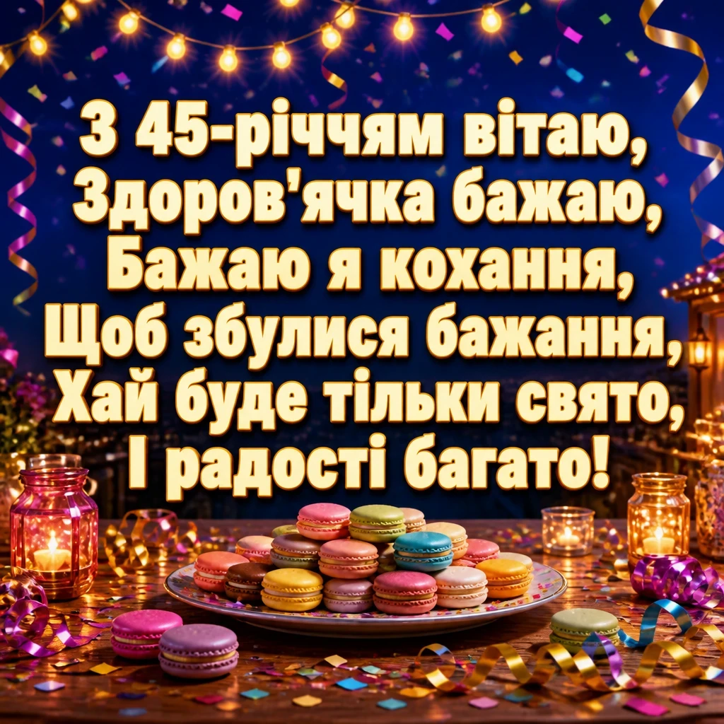 привітання з 45-річчям жінці своїми словами привітання з 45-річчям жінці своїми словами