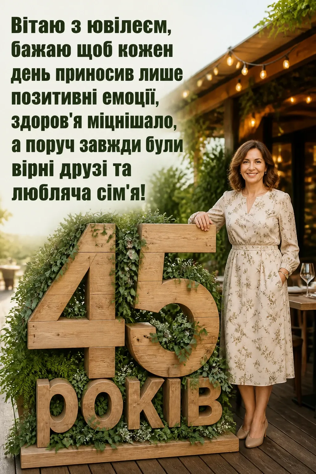 привітання з 45-річчям жінці своїми словами привітання з 45-річчям жінці своїми словами