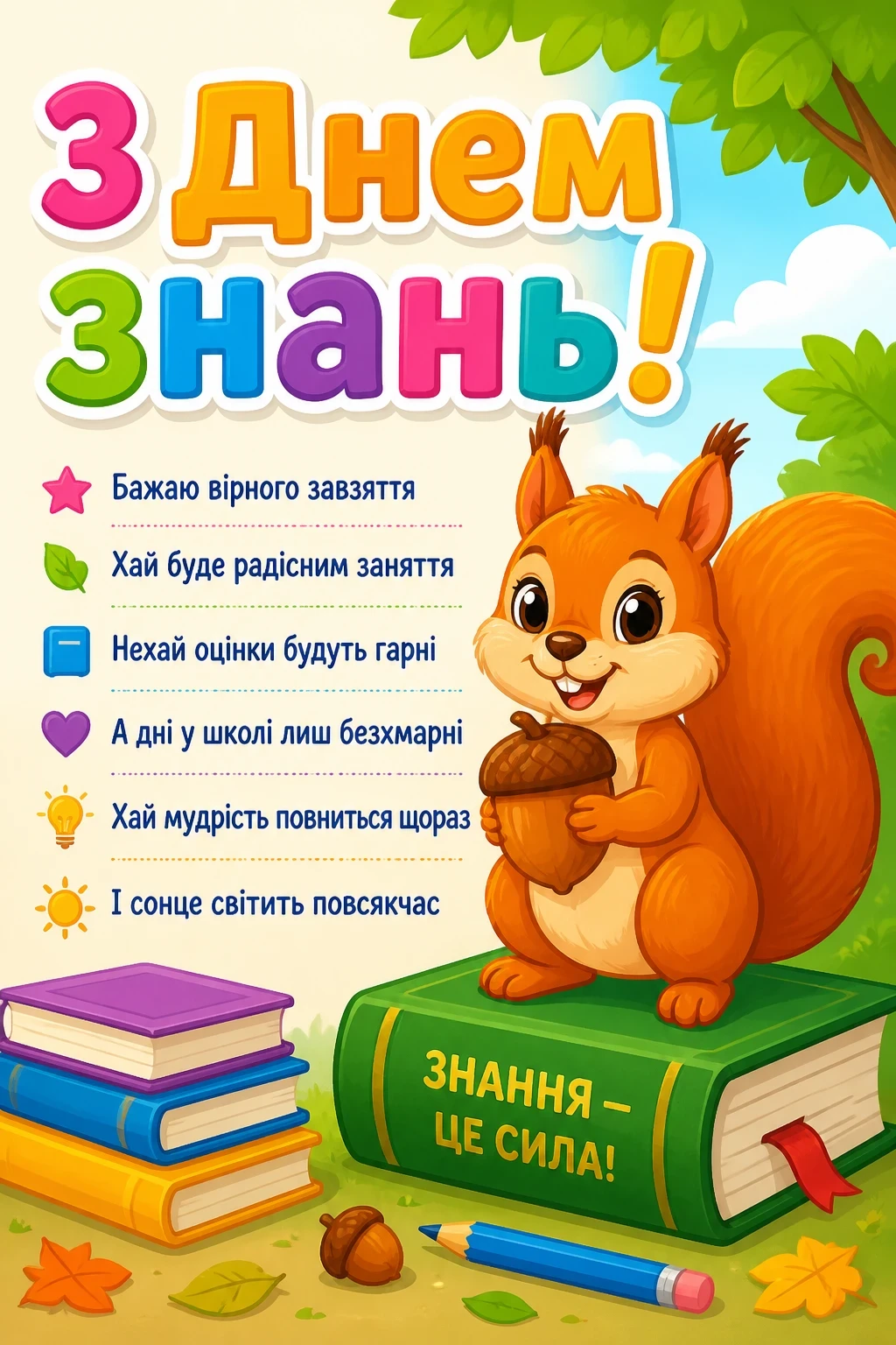 привітання з днем знань для дітей привітання з днем знань для дітей