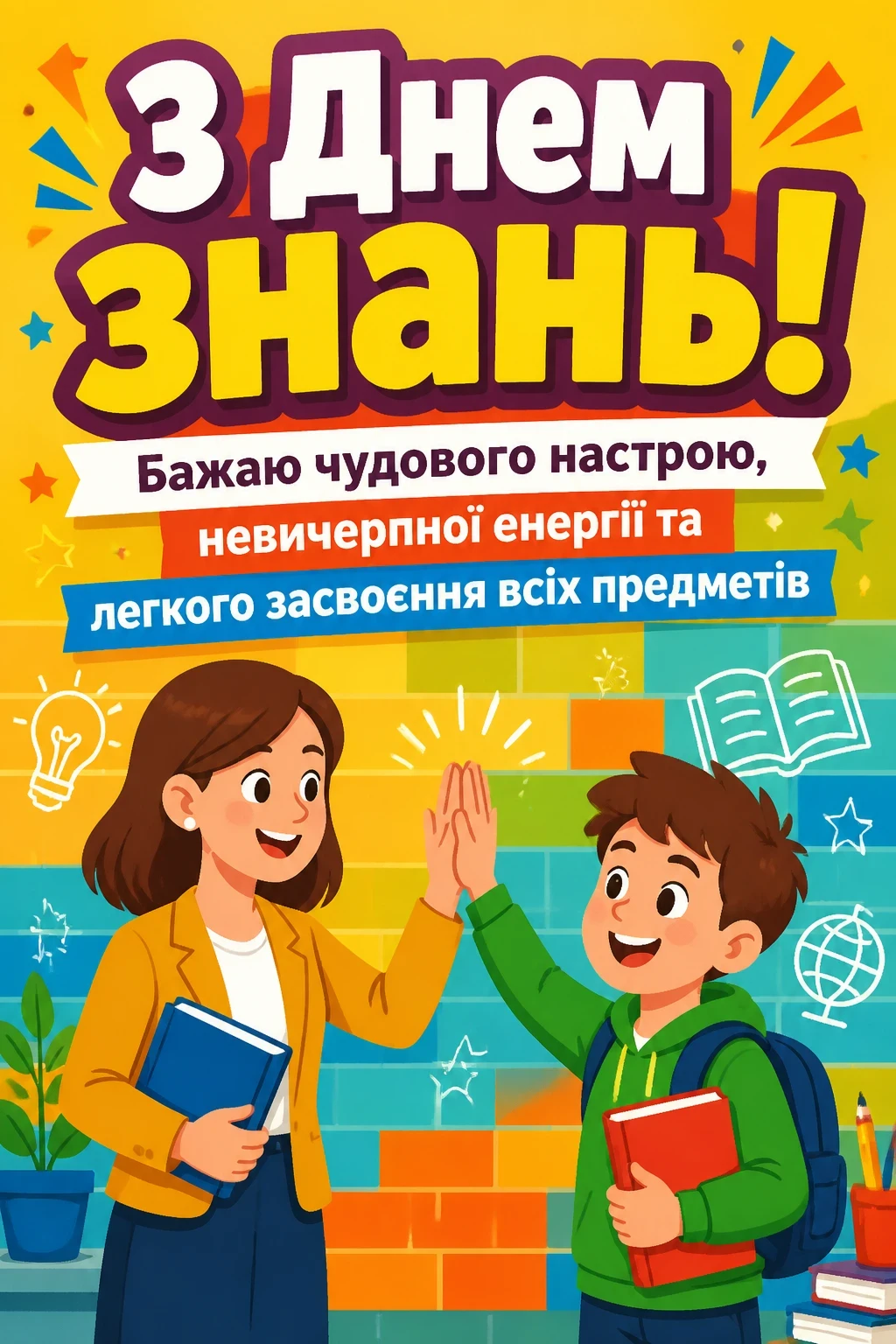 привітання з днем знань для дітей привітання з днем знань для дітей