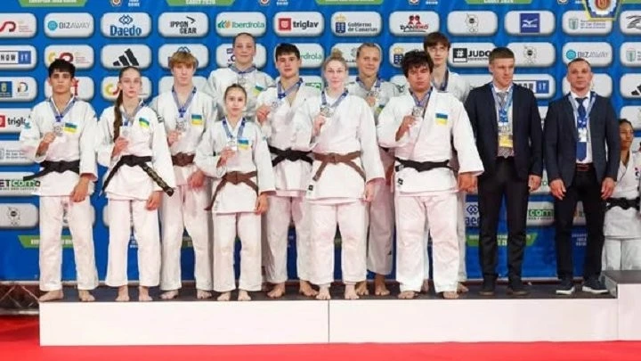 Українські кадети вибороли командне срібло на чемпіонаті Європи з дзюдо